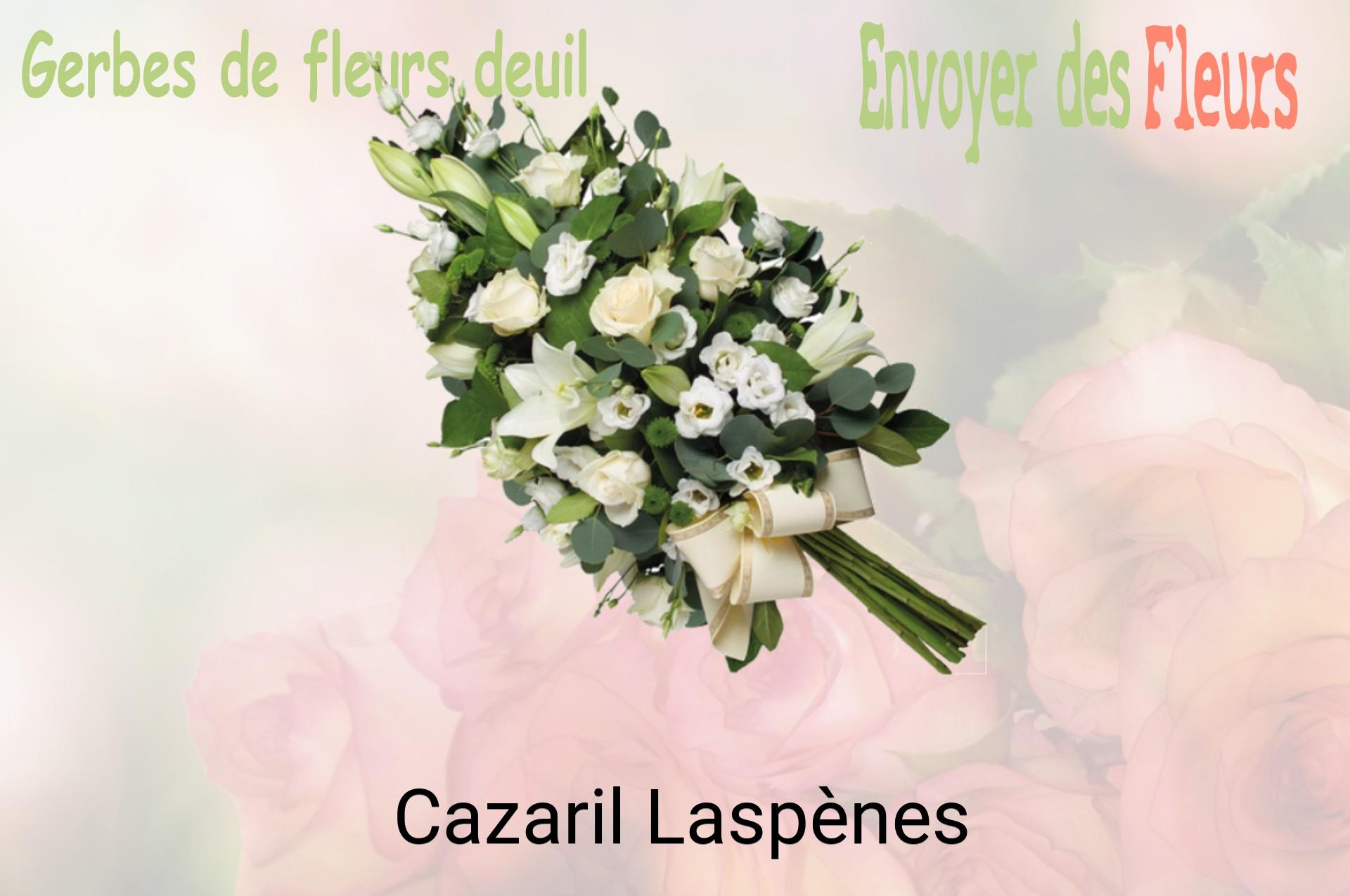 Gerbe de fleurs de deuil livrée à Cazaril-Laspènes